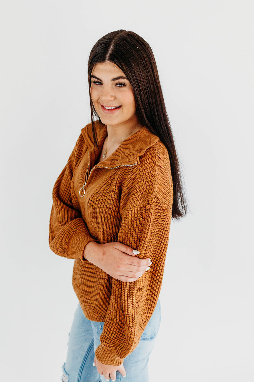 Rustic Blaze Pullover Sweater