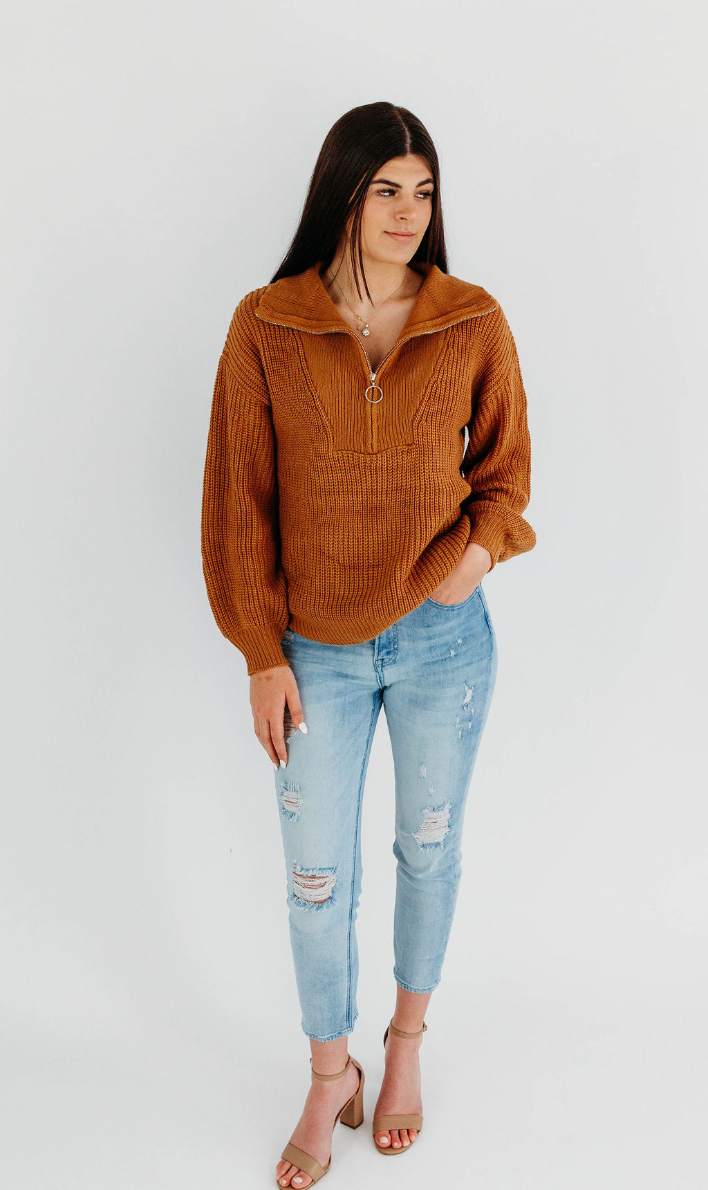 Rustic Blaze Pullover Sweater