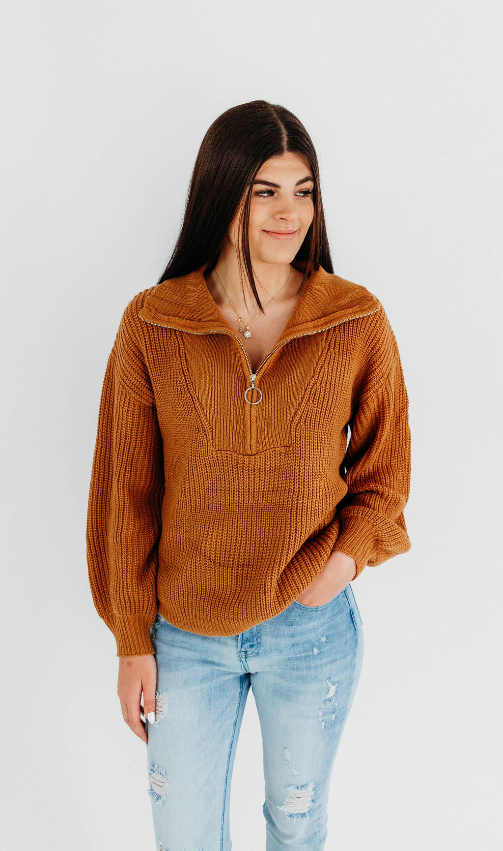 Rustic Blaze Pullover Sweater