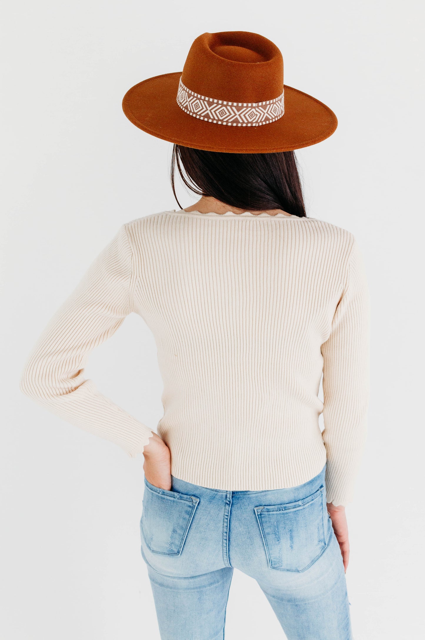 Autumn Harvest Knit Top- Ivory