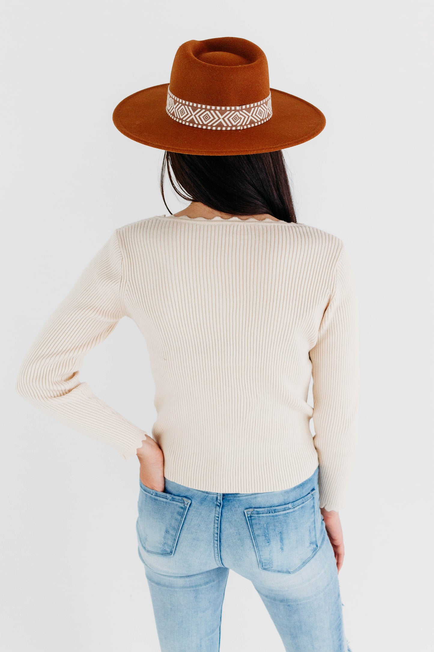 Autumn Harvest Knit Top- Ivory