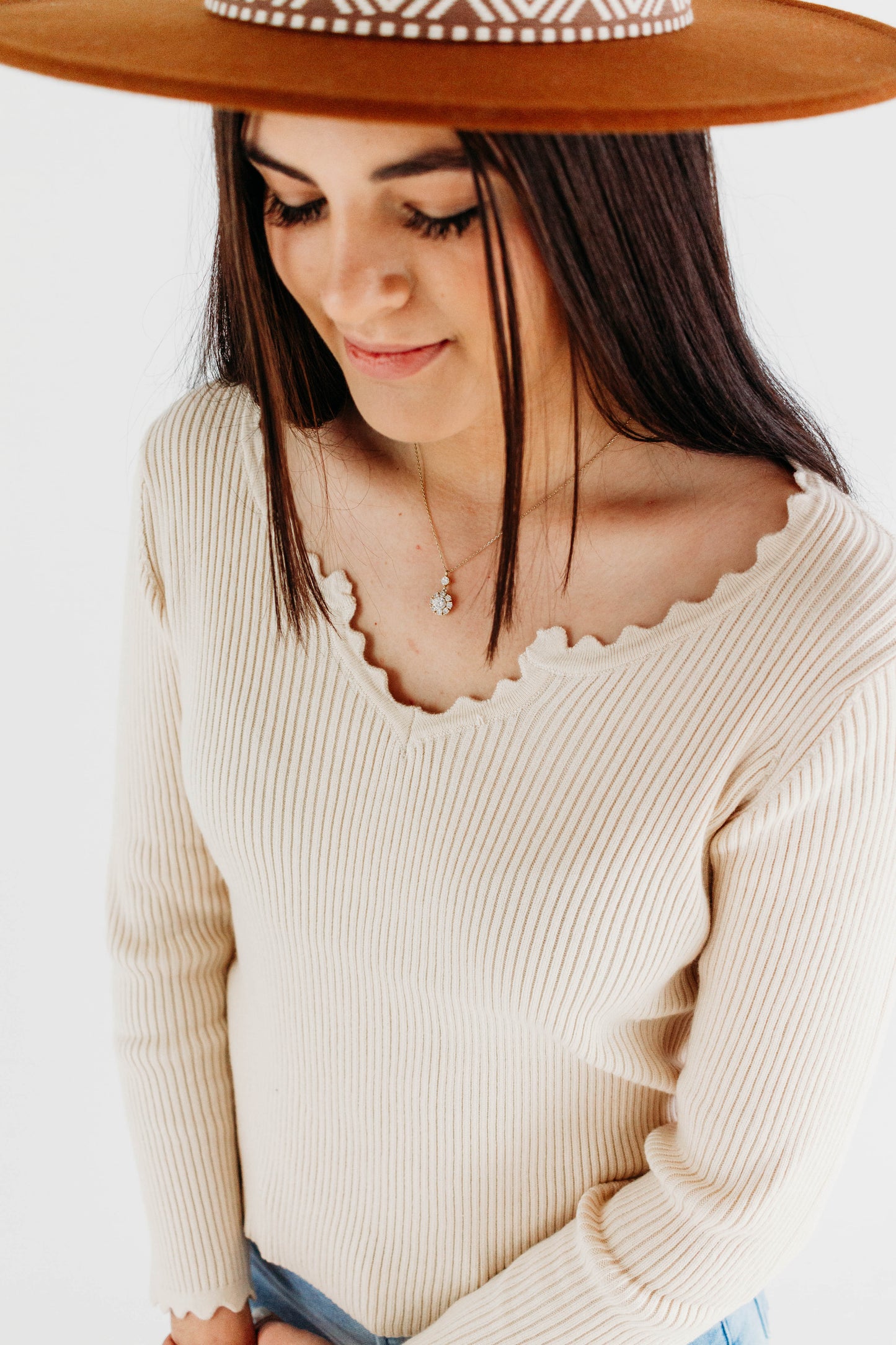 Autumn Harvest Knit Top- Ivory