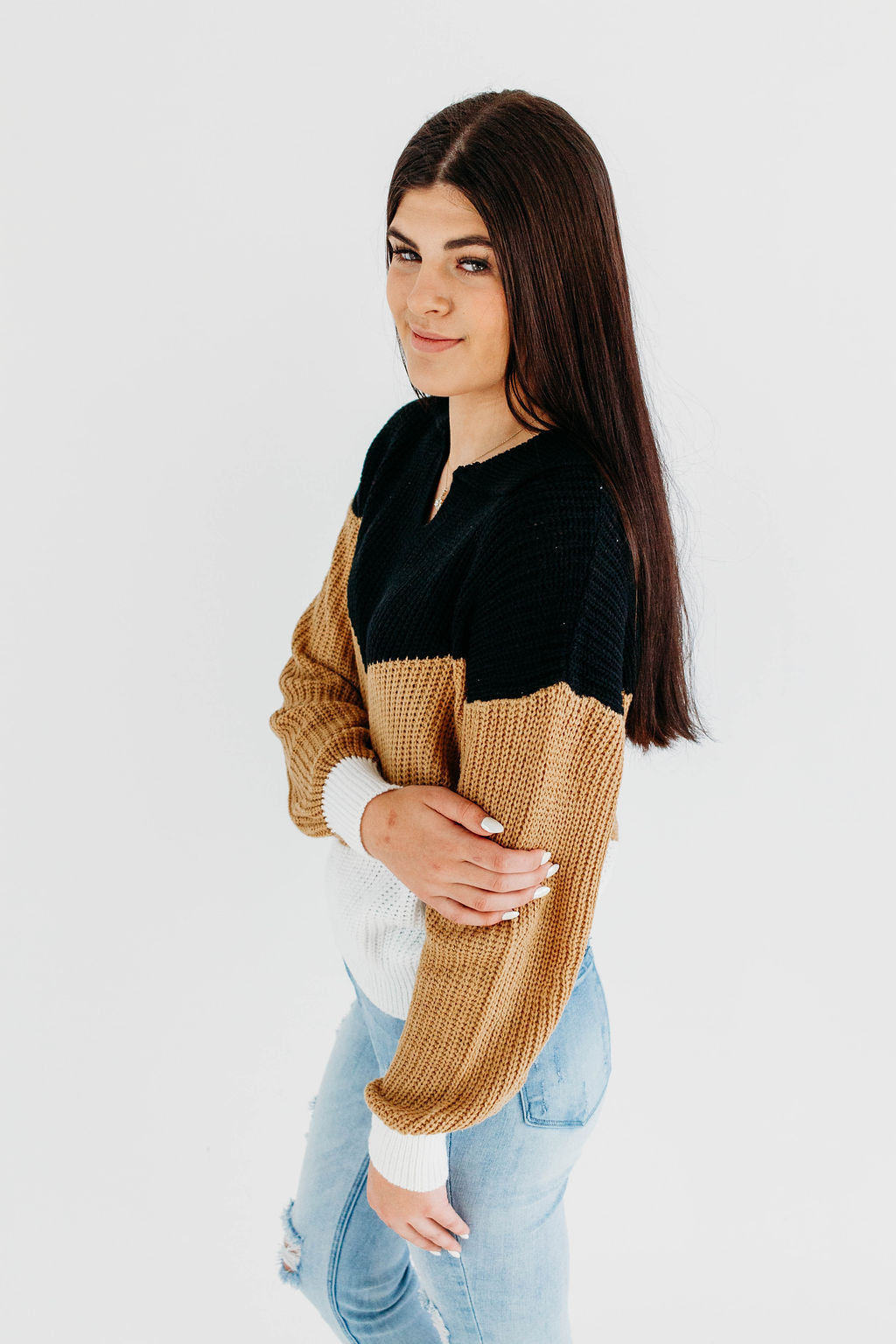 Mocha Stripe Sweater