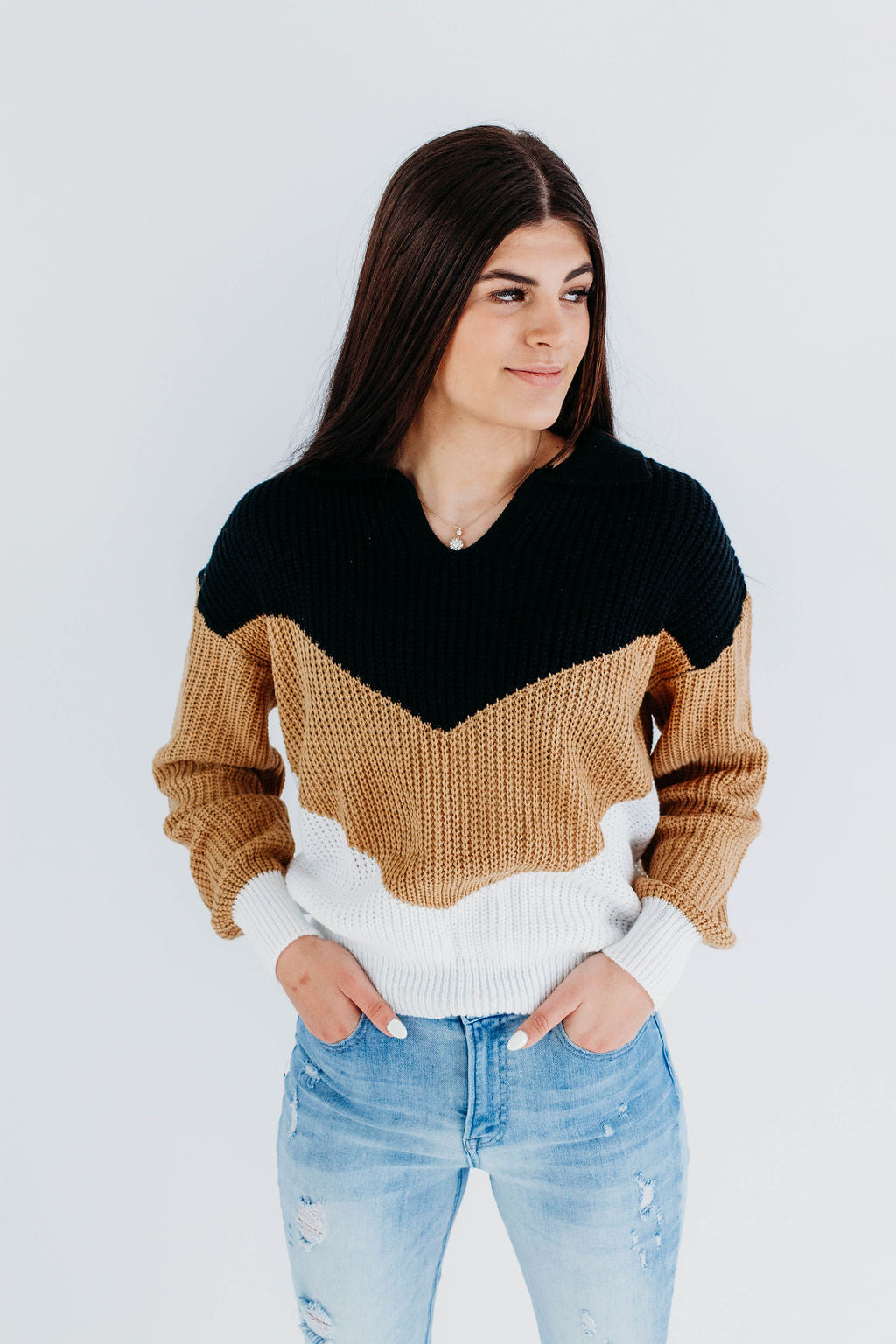 Mocha Stripe Sweater