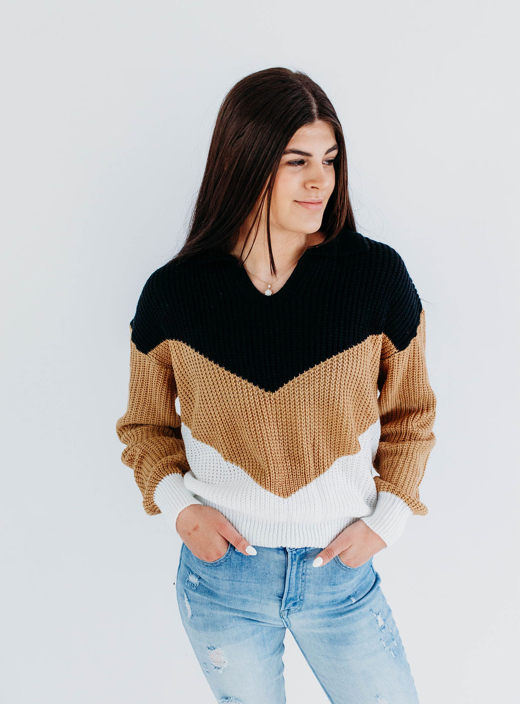 Mocha Stripe Sweater