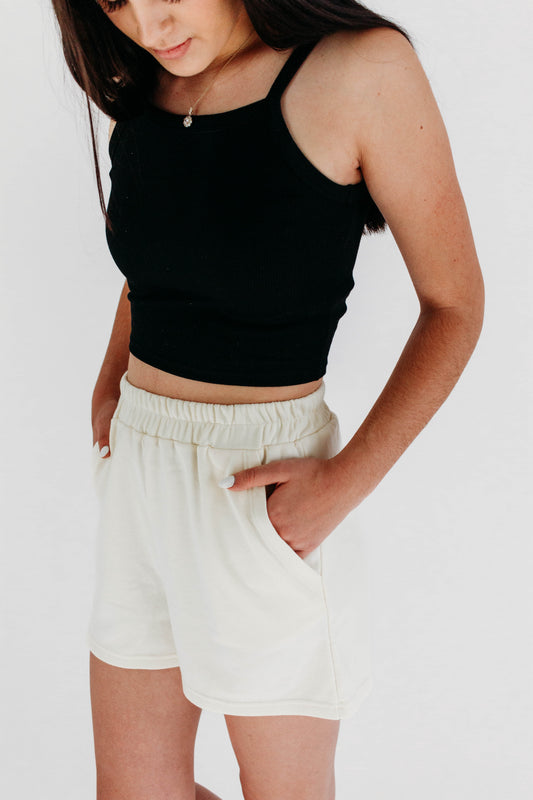 Classic Comfort Shorts- Ivory