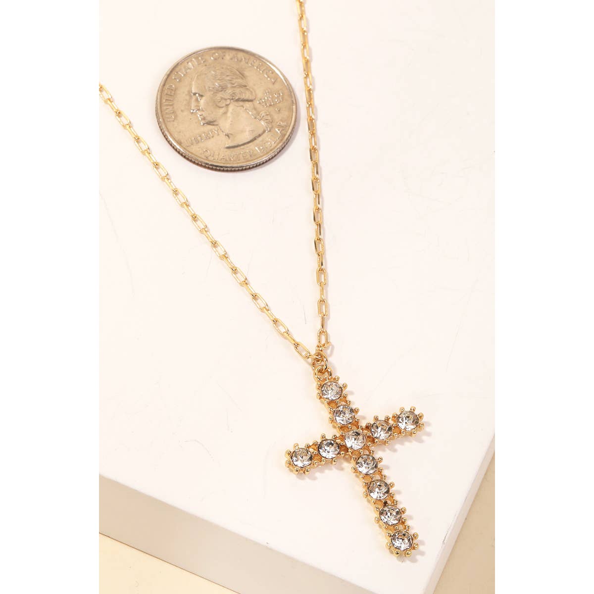 Crossed Elements: Layered Faith Necklace